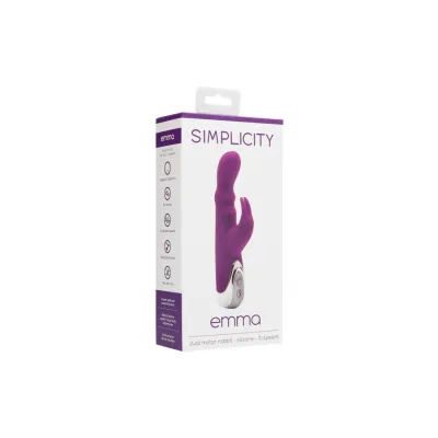 EMMA dual motor rabbit vibrator Purple