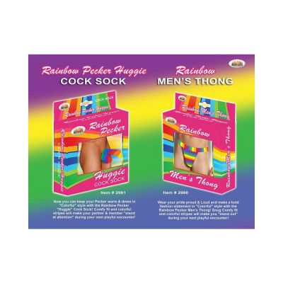 Rainbow Men s Thong One Size
