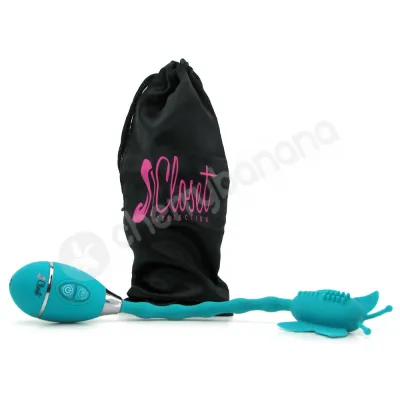 The Celine Turquoise Butterfly Wand Vibrator