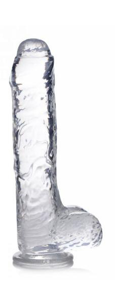 Jock C-Thru Transparent Dildo - 25 cm.
