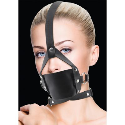 Leather Mouth Gag Black