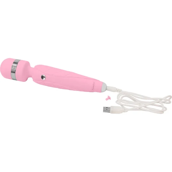 Pillow Talk Cheeky Silicone Waterproof Rechargeable Wand Style Vibrator - Pink