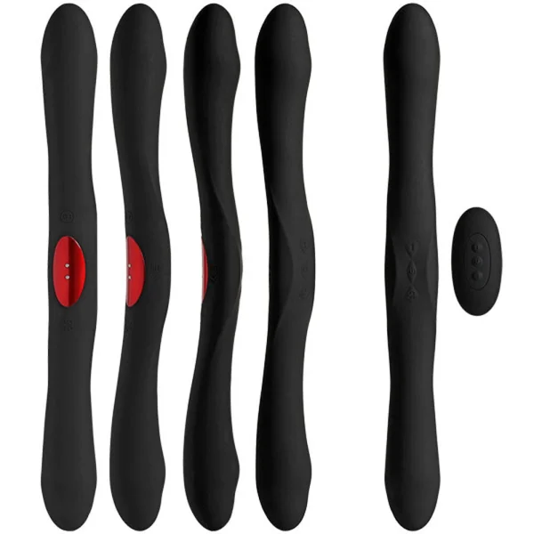 KINK Dual-Flex Silicone Rechargeable Vibrator With Wireless Remote By Doc Johnson