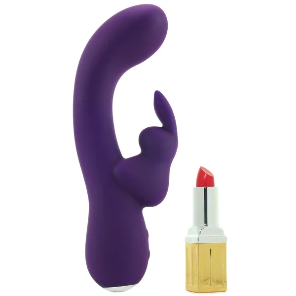Kinky Bunny Plus 12 Function Rechargeable Silicone Rabbit Style Vibrator By VeDO - Purple