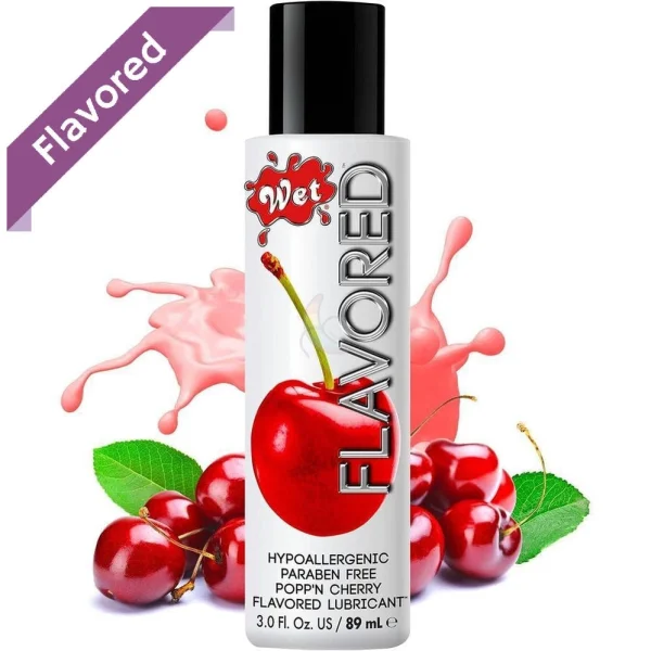 Wet Flavored Popp'n Cherry Water-Based Lube | 3oz