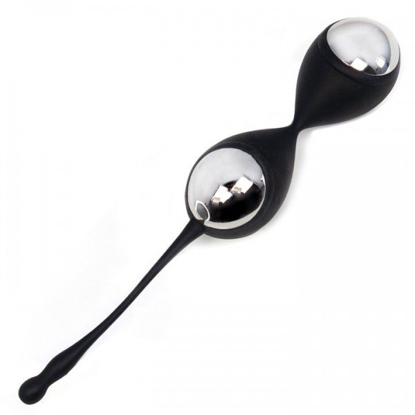 Bondara Pelvic Bang Black Silicone Jiggle Balls – 80g