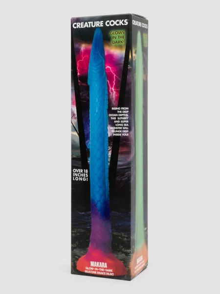 Fantasy Makara Glow-In-The-Dark Scaly Dragon Dildo 18 Inch