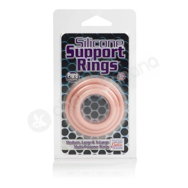 Silicone Support Rings Flesh Cock Rings 3 Pack