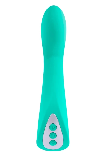 Come With Me Rechargeable Silicone G-Spot Vibrator With Come Hither Motion By Evolved Novelties - Green
