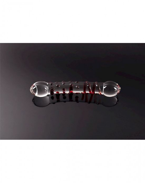 Either End Glass Anal Stick - 7.8 Inch