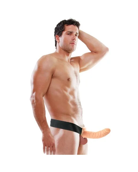 Fetish Fantasy 8inch Hollow Strap On Flesh