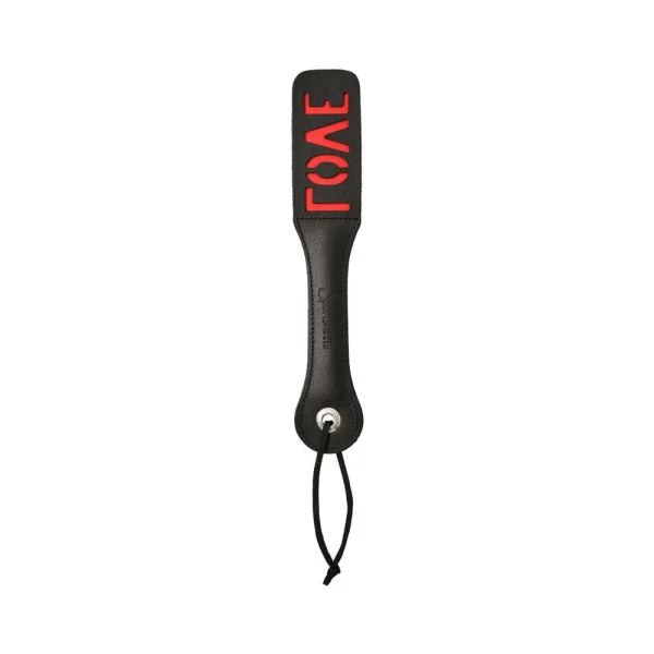 12" Leather Love Impression Paddle