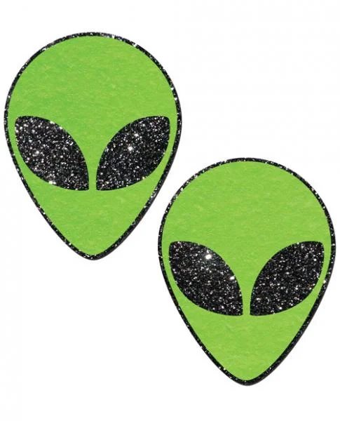 Green Glitter Alien Pasties O/S — image 4 of 6
