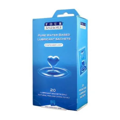 Four Seasons Waterbased Lubricant Sachets 20 Pack 5ml