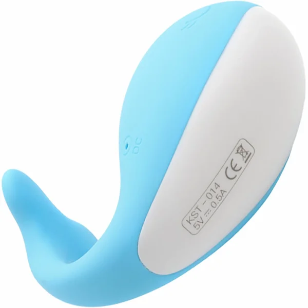 Doris The Whale Love Egg  Silicone Vibrator With Remote Control By Kiss Toy
