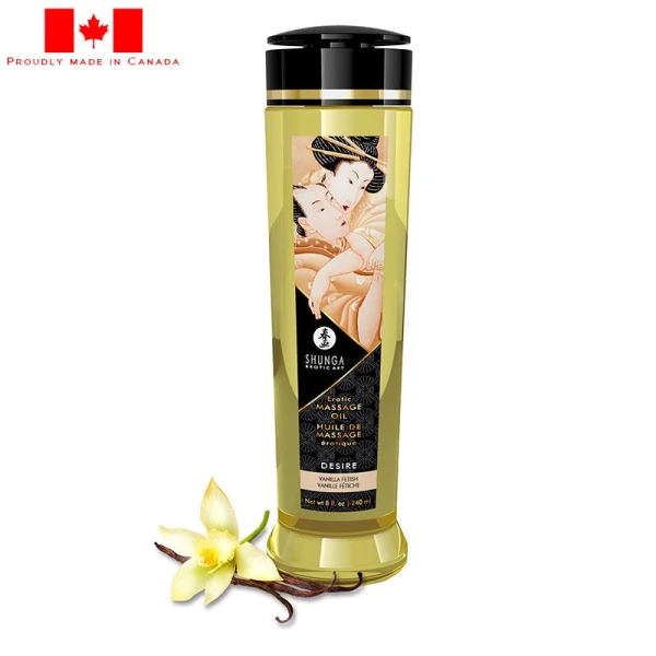 Shunga Massage Oil Desire Vanilla Fetish 240ml