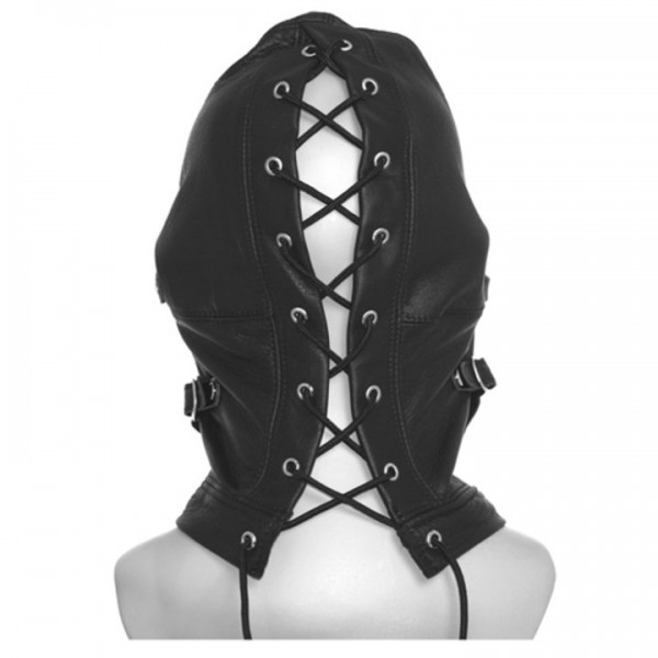 Torment Leather Bondage Hood with Ball Gag — image 4 of 4