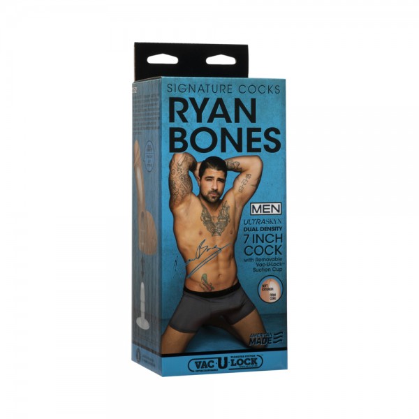 Signature Cocks - Ryan Bones -7in Ultraskyn Cock W/removable Vac-u-lock Suction Cup Vanilla