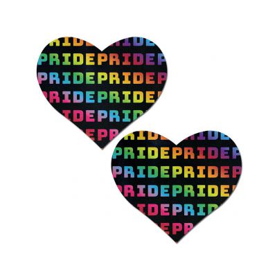 Rainbow Pride Repeat Heart Pasties