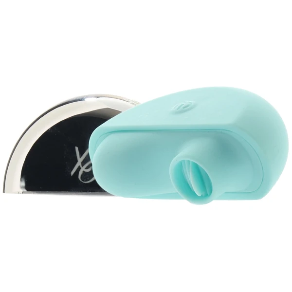 Ovation Rave Rechargeable Silicone Waterproof Flickering Clitoral Vibrator By CalExotics - Blue