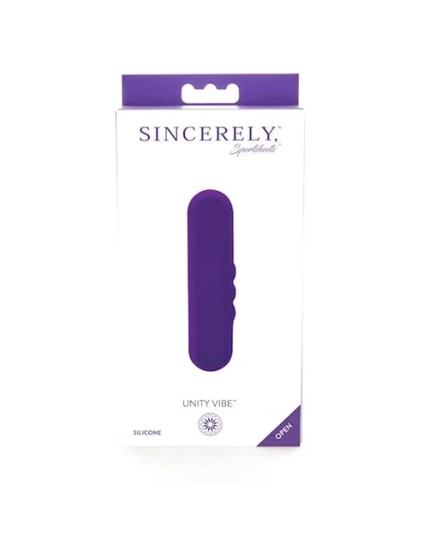 Sportsheets Sincerely Unity Silicone Vibrator - Purple -  4 Inch