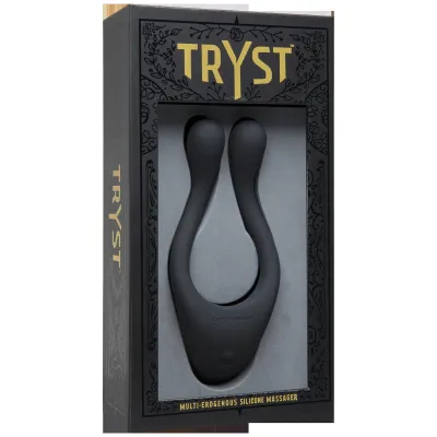 Tryst Multi Erogenous Zone Silicone Massager Black