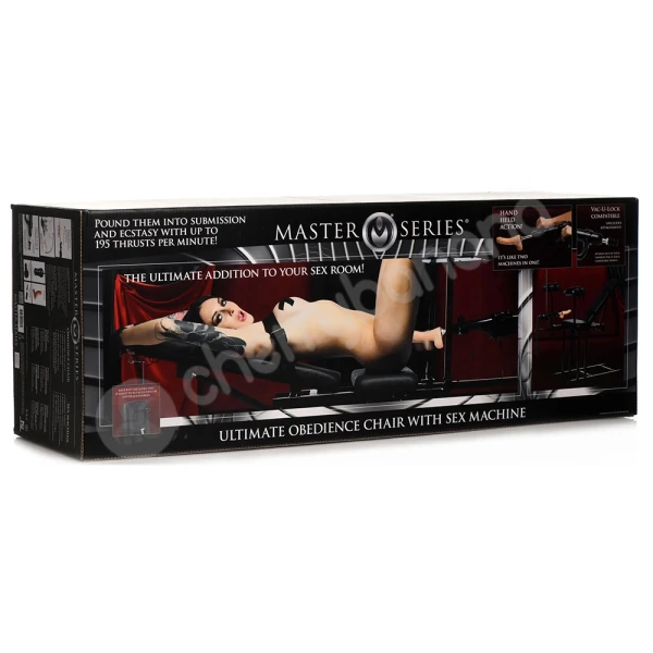 Master Series Ultimate Obedience Chair With Sex Machine