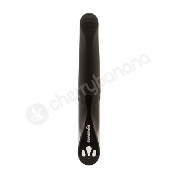 Cascade Ripple Twilight Black Self Lubricating Vibrator