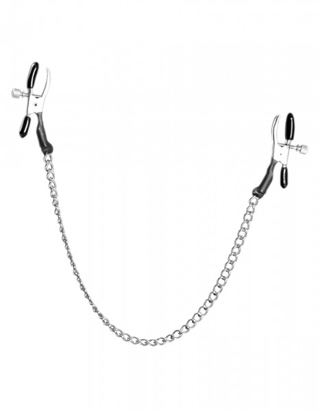 Fetish Fantasy Alligator Nipple Clamps with Chain