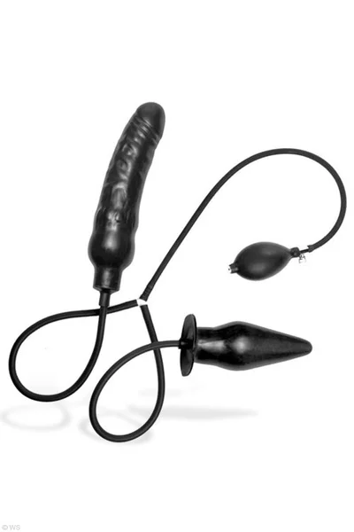 Master Series Deuce Double Penetration Inflatable Dildo And Anal Plug — image 3 of 4