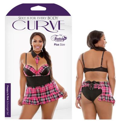Curve Pretty In Pink Schoolgirl Set