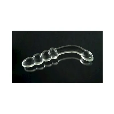 The G spot Glass Dildo Clear 8 Inch