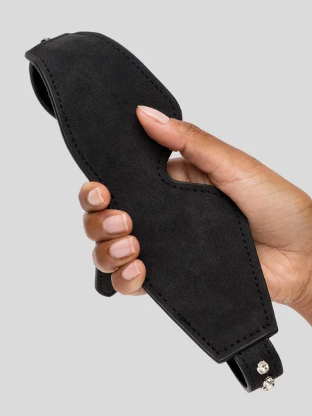 Ouch! Faux Leather Diamond Studded Eye-Mask