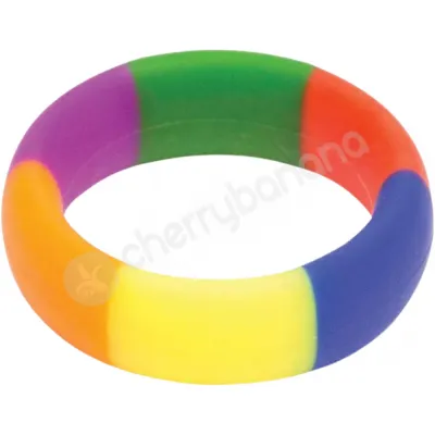 The 9 s Rainbow Pride 365 Silicone 2 5 Cock Ring