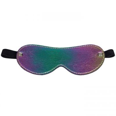 Bondara Shiny B tch Holographic Faux Leather Blindfold