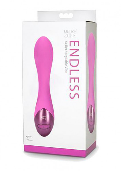 UltraZone Endless 6x Rechargeable Vibe - Pink - Silicone Vibrator