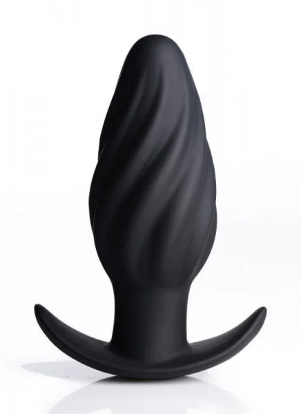 Kinetic Thumping 7X Swirled Anal Plug Black — image 7 of 8