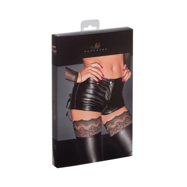 Noir Powerwetlook Shorts Medium