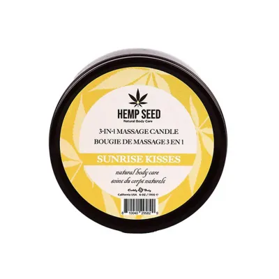 Hemp Seed 3 in 1 Massage Candle Sunrise Kisses 6 Oz