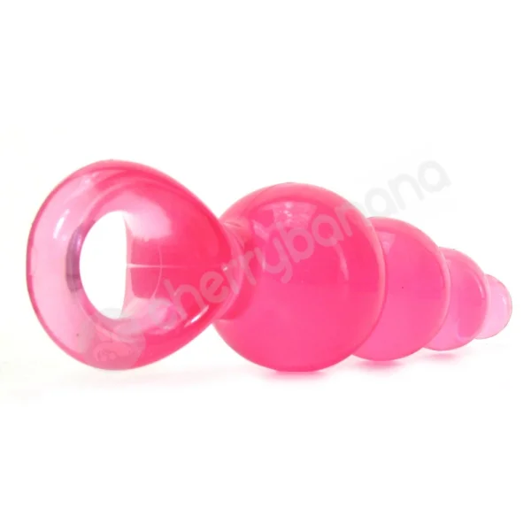Jolie Ripples Pink Large Butt Plug