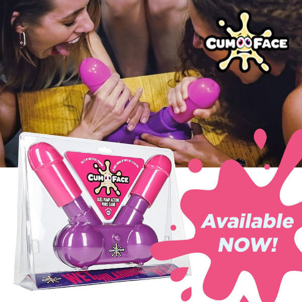 Cum Face Duel Pump Action Penis Game (Pre-Order)