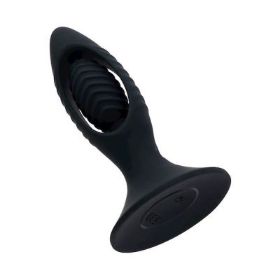 Share Satisfaction Flint 2 Vibrating Butt Plug Black 4 7 Inch