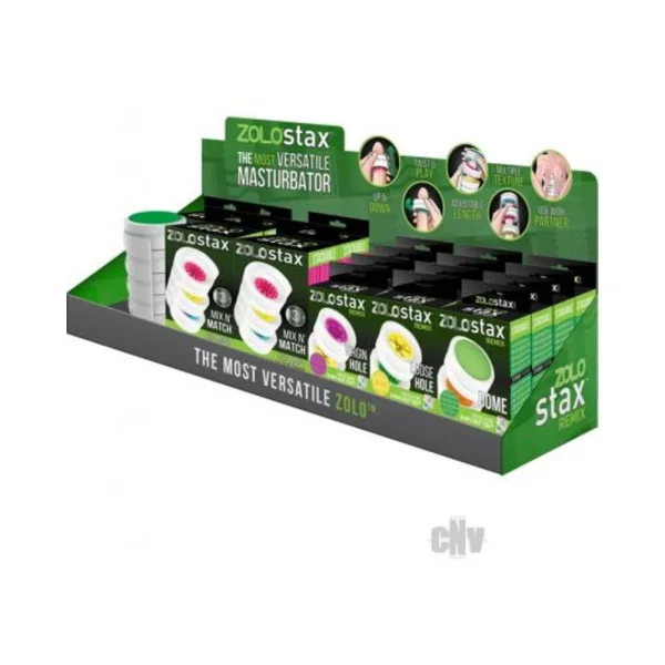 Zolo Stax Countertop Display 18 Assorted Pieces