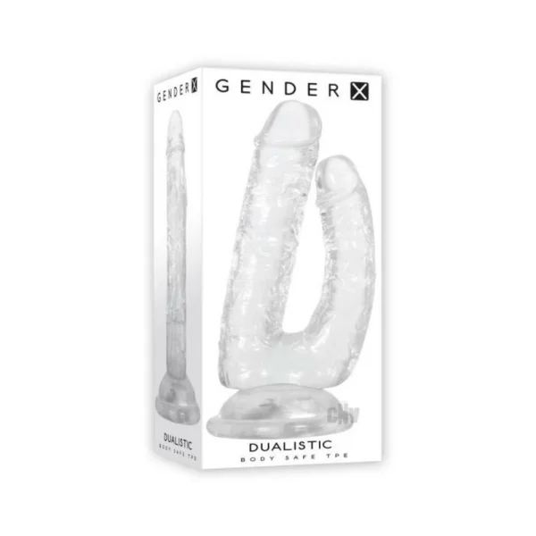 Gender X Dualistic Double-shafted Dildo Clear — image 4 of 4