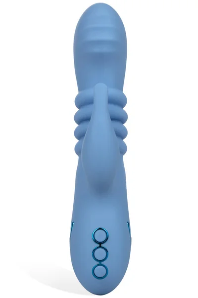 California Exotic 8" Thrusting Silicone G-Spot Rabbit with Flicking Teaser — image 9 of 12