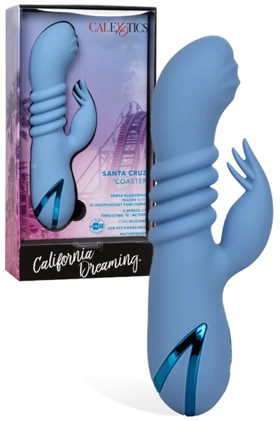 California Exotic 8" Thrusting Silicone G-Spot Rabbit with Flicking Teaser — image 7 of 12
