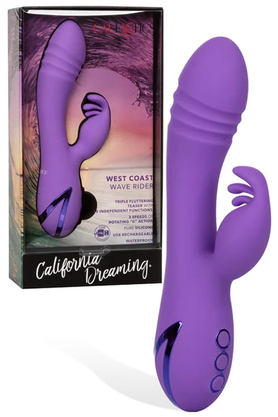 California Exotic 8" Rotating Silicone G-Spot Rabbit with Fluttering Teaser — image 7 of 12