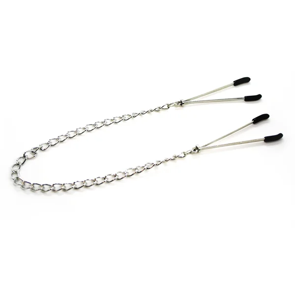 Tweezer Nipple Clamps with Metal Chain — image 12 of 14