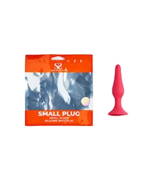 Share Satisfaction Small Silicone Butt Plug - Pink - Small — image 3 of 5