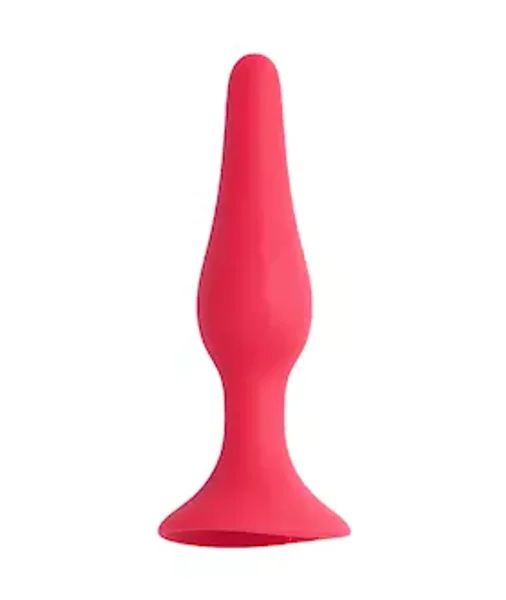 Share Satisfaction Small Silicone Butt Plug - Pink - Small — image 2 of 5